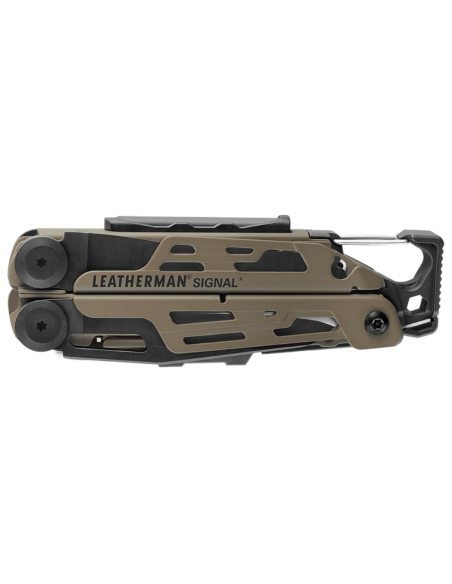 Alicate multifunções Leatherman Signal Coyote 832404 19 funções + estojo em nylon