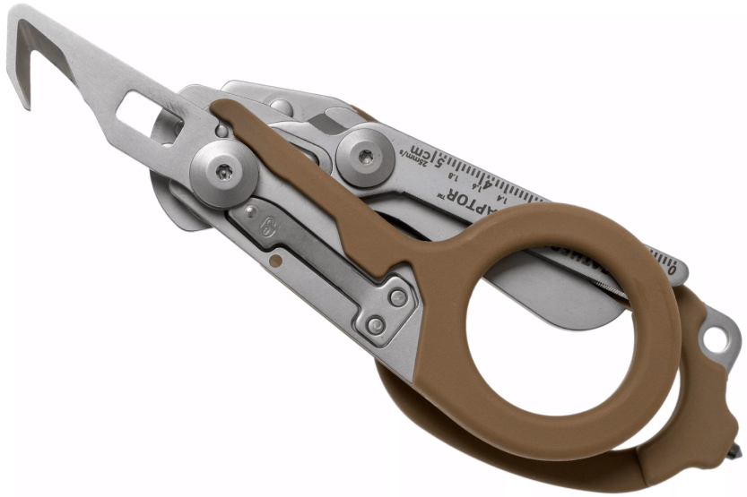 Leatherman Raptor Rescue Coyote tijeras multifunción 832174 6 funciones + funda