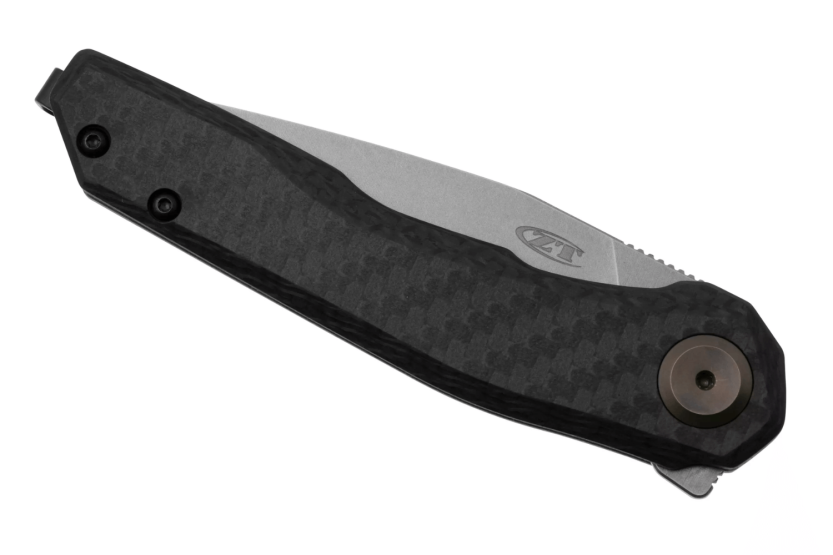 Zero Tolerance fällkniv 0545 kolfiber/titan handtag svart 11cm