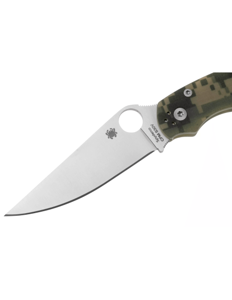 Faca dobrável Spyderco Military 2 C36GPCMO2 Cabo camuflado G10 14cm
