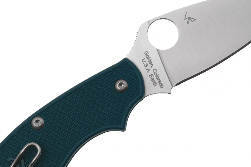 Spyderco UK Penknife C94PCBL folding knife dark blue nylon/fiberglass handle 10cm