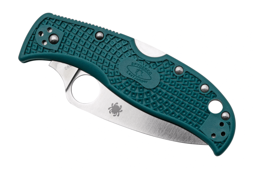 Navaja Spyderco LeafJumper C262PBLK390 con mango de nylon/fibra de vidrio azul 11.3cm