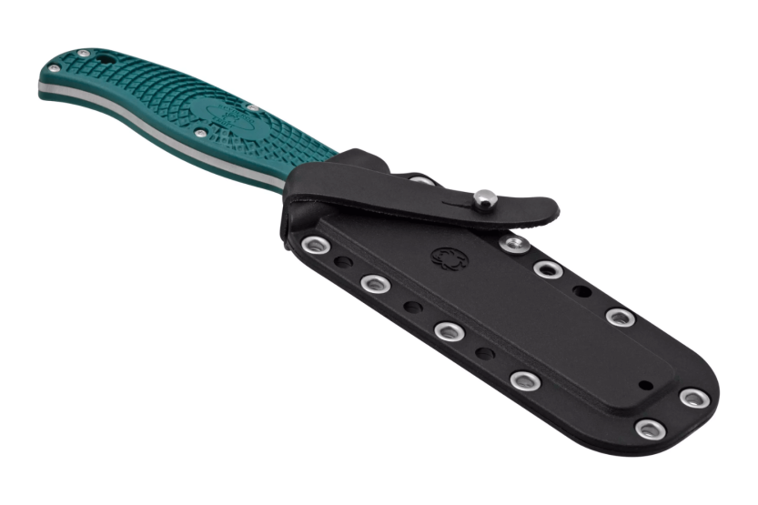Spyderco Enuff 2 K390 FB31SBL2K390 kniv 10 cm savtakket blad blå nylon/glasfiber håndtag + skede