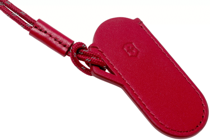 Victorinox Style Icon for sveitsiske lommekniver i rødt skinn, 7 cm