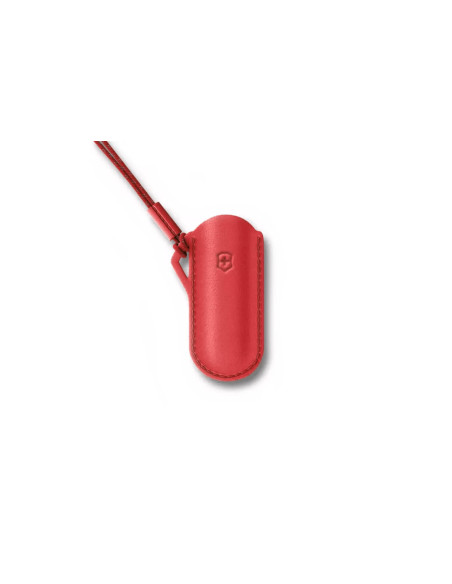 Victorinox Style Icon for sveitsiske lommekniver i rødt skinn, 7 cm
