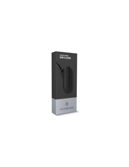 Victorinox Dark Illusion black leather case for 7cm Swiss Army Knives
