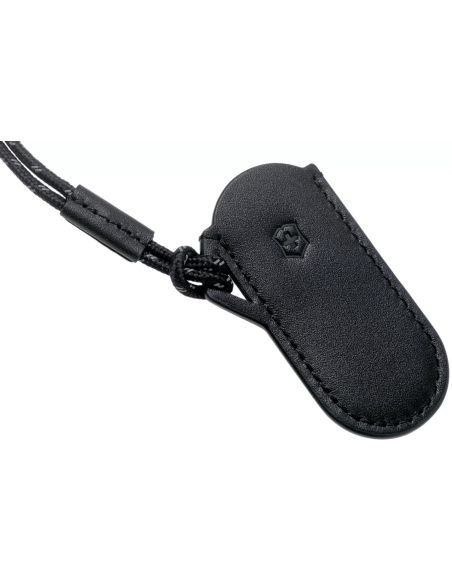Schwarzes Lederetui Victorinox Dark Illusion für Schweizer Messer 7cm