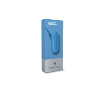 Custodia in pelle blu Victorinox Summer Rain per coltelli svizzeri da 7 cm 2