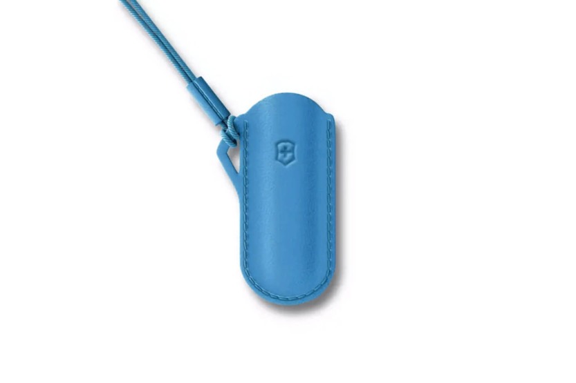 Victorinox Summer Rain blue leather case for 7cm Swiss Army Knives