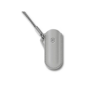 Estojo em pele cinzenta Victorinox Mystical Morning para canivetes suíços de 7 cm