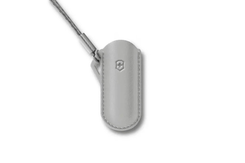 Victorinox Mystical Morning harmaa nahkakotelo Sveitsin armeijan veitsille 7cm