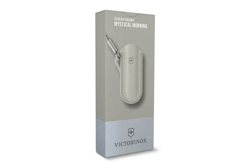 Victorinox Mystical Morning Lederetui grau für Schweizer Messer 7cm