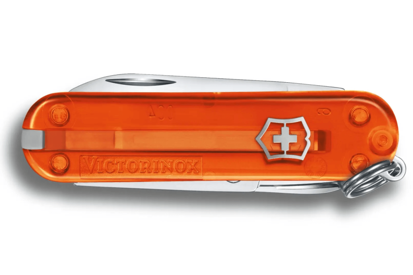 Victorinox Schweizisk fickkniv Classic SD Colors Genomskinlig Fire Opal 58mm 7 funktioner