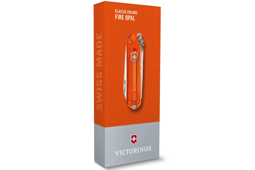 Victorinox Sveitsin taskuveitsi Classic SD värit Läpikuultava Fire Opal 58mm 7 toimintoa 7 toimintoa