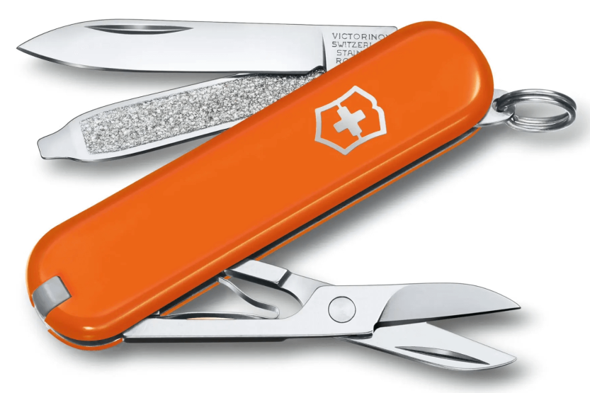 Navaja Suiza Victorinox Classic SD Colores Mango Tango 58mm 7 funciones