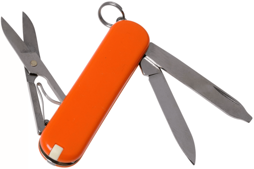 Navaja Suiza Victorinox Classic SD Colores Mango Tango 58mm 7 funciones