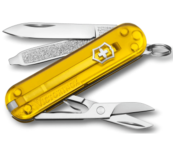 Victorinox Schweizisk fickkniv Classic SD Colors Genomskinlig Tuscan Sun 58mm 7 funktioner