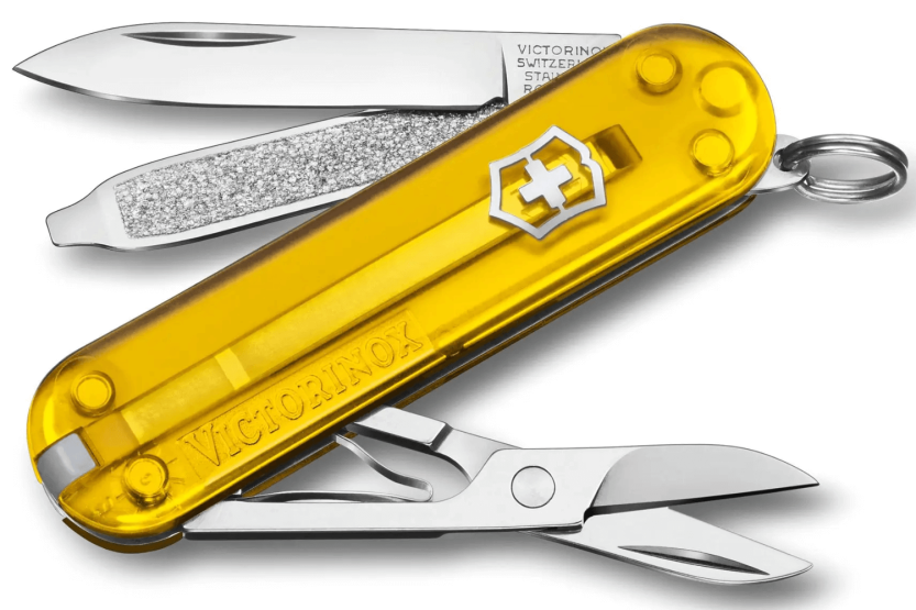 Navaja Suiza Victorinox Classic SD Colors Translúcida Tuscan Sun 58mm 7 funciones