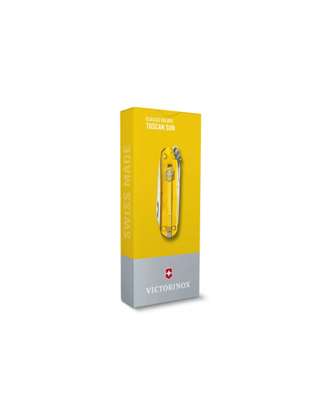 Navaja Suiza Victorinox Classic SD Colors Translúcida Tuscan Sun 58mm 7 funciones