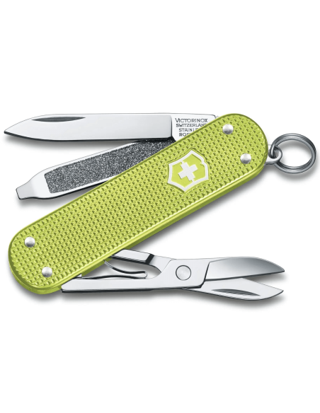Victorinox Zwitsers zakmes Classic Alox Colors Lime Twist 58mm 5 functies