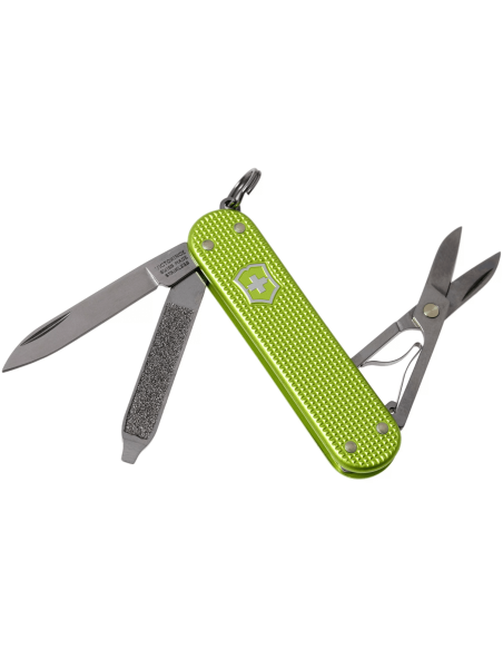 Victorinox schweizisk fickkniv Classic Alox Colors Lime Twist 58mm 5 funktioner