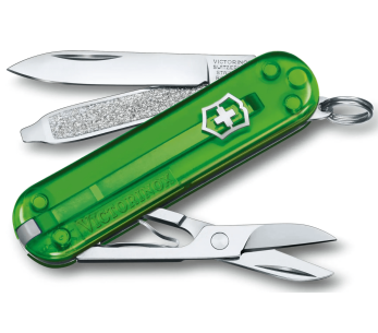 Victorinox Zwitsers zakmes Classic SD kleuren doorschijnend groene thee 58mm 7 functies