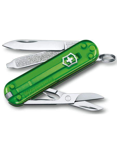 Victorinox Swiss Pocket Knife Classic SD Colors Translucent Green Tea 58mm 7 funktioner