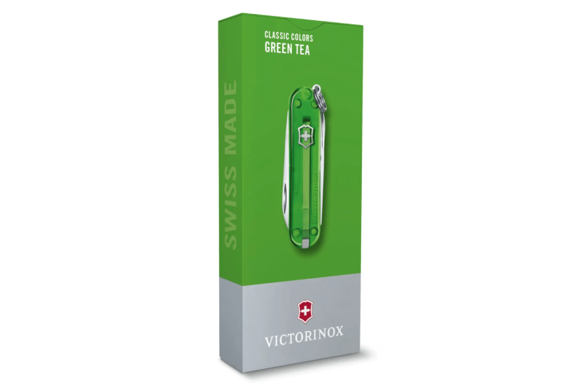 Victorinox Zwitsers zakmes Classic SD kleuren doorschijnend groene thee 58mm 7 functies