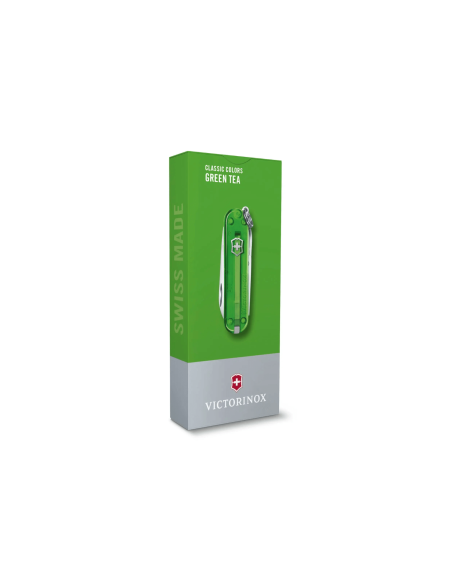 Victorinox Zwitsers zakmes Classic SD kleuren doorschijnend groene thee 58mm 7 functies