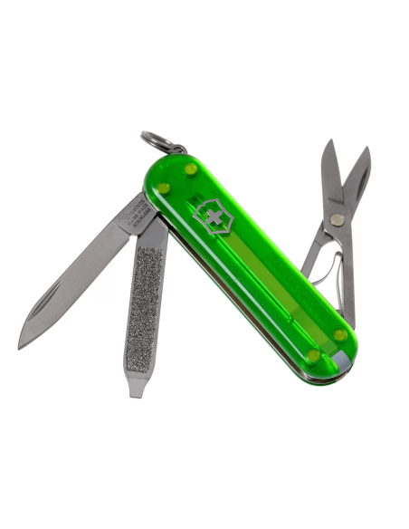 Victorinox Schweizisk Fickkniv Classic SD Colors Genomskinlig Grön Te 58mm 7 funktioner