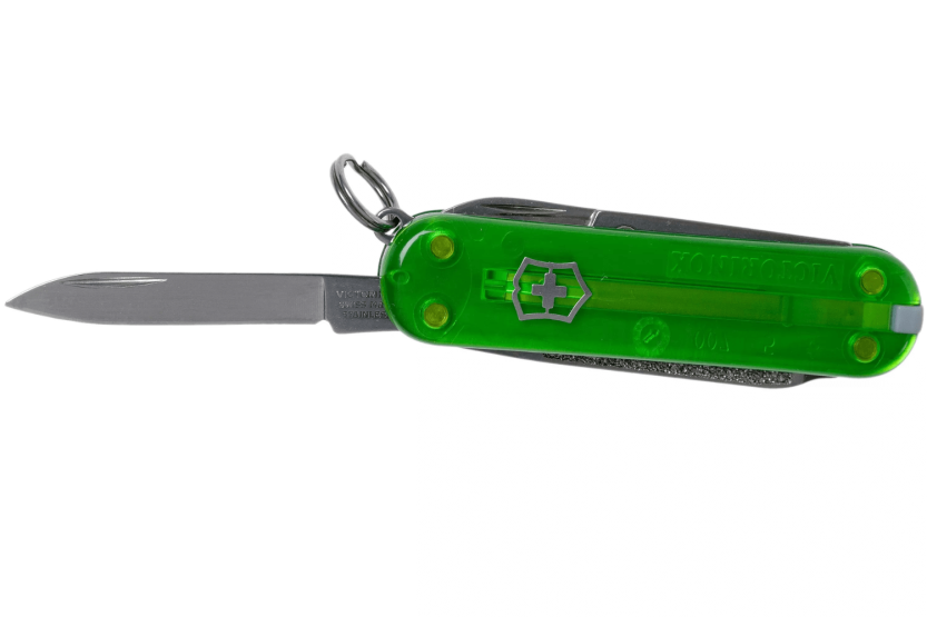 Victorinox Schweizisk Fickkniv Classic SD Colors Genomskinlig Grön Te 58mm 7 funktioner
