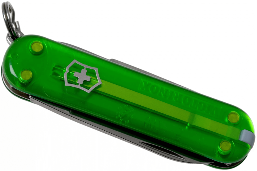 Victorinox Swiss Pocket Knife Classic SD Colors Translucent Green Tea 58mm 7 functions