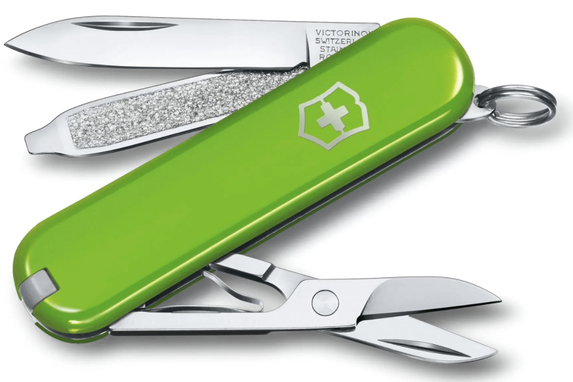 Victorinox Swiss Pocket Knife Classic SD Colors Smashed Avocado 58mm 7 functions