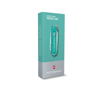 Victorinox Schweizisk fickkniv Classic SD Colors Genomskinlig Tropical Surf 58mm 7 funktioner 2