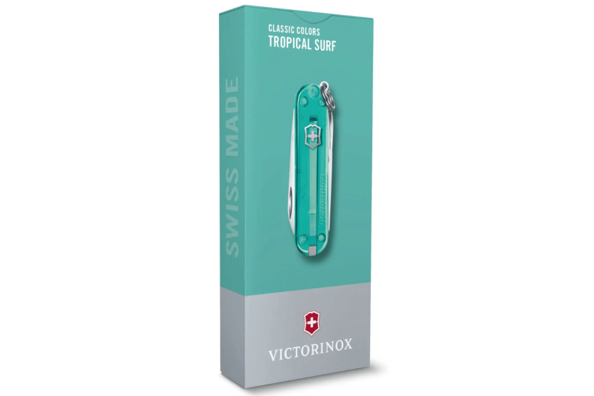 Victorinox Swiss Pocket Knife Classic SD Colors Translucent Tropical Surf 58mm 7 functions