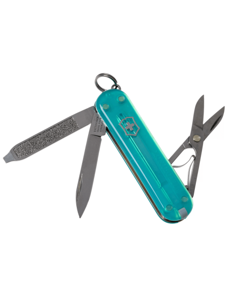 Victorinox Swiss Pocket Knife Classic SD Colors Translucent Tropical Surf 58mm 7 functions