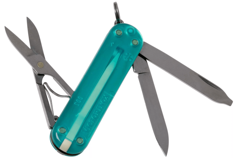 Victorinox Swiss Pocket Knife Classic SD Colors Translucent Tropical Surf 58mm 7 funktioner