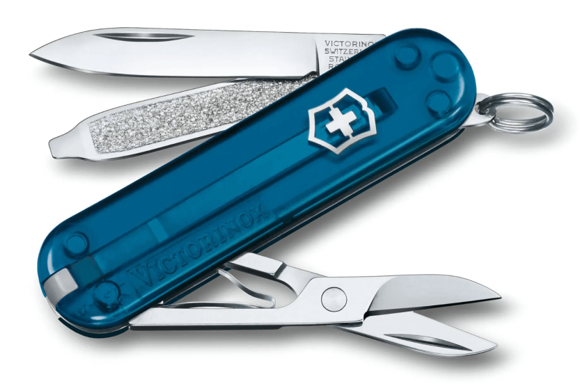 Victorinox Swiss Pocket Knife Classic SD Colors Translucent Sky High 58mm 7 functions
