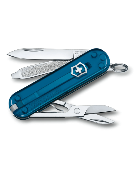 Victorinox Swiss Pocket Knife Classic SD Colors Translucent Sky High 58mm 7 functions