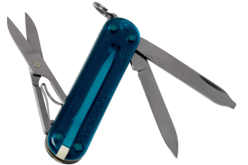 Victorinox Swiss Knife Classic SD Colors Translucent Sky High 58 mm 7 funzioni