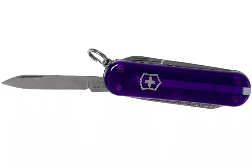 Victorinox Swiss Pocket Knife Classic SD Colors Translucent Persian Indigo 58mm 7 funksjoner