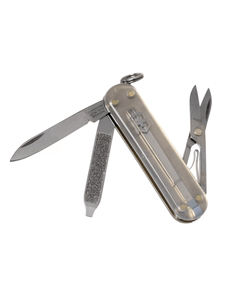 Victorinox Zwitsers zakmes Classic SD kleuren doorschijnende mystieke ochtend 58mm 7 functies