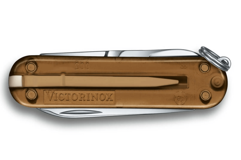 Canivete suíço Victorinox Classic SD Colors Translúcido Chocolate Fudge 58mm 7 funções