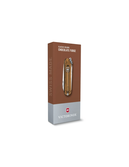 Navaja Suiza Victorinox Classic SD Colors Translúcida Chocolate Fudge 58mm 7 funciones
