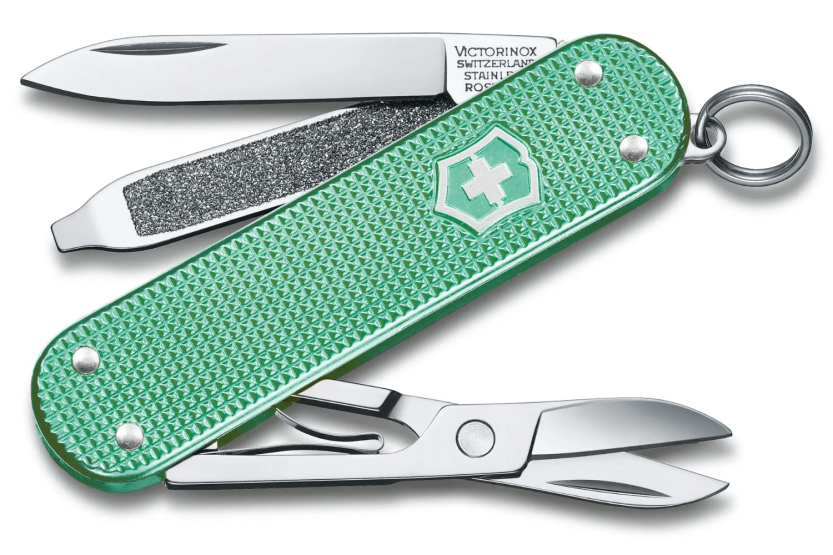 Victorinox Swiss Pocket Knife Classic Alox Colors Minty Mint 58mm 5 functions