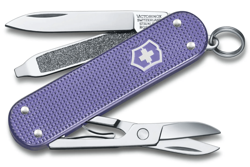 Victorinox schweizisk lommekniv Classic Alox Colors Electric Lanvender 58mm 5 funktioner