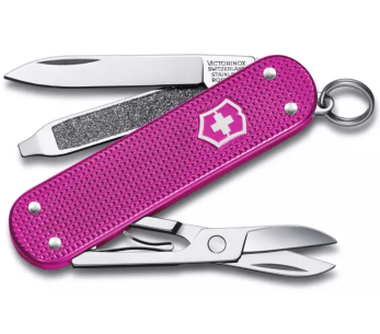 Navaja Suiza Victorinox Classic Alox Colors Flamingo Party 58mm 5 funciones