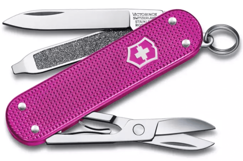 Victorinox Zwitsers zakmes Classic Alox kleuren Flamingo Party 58mm 5 functies
