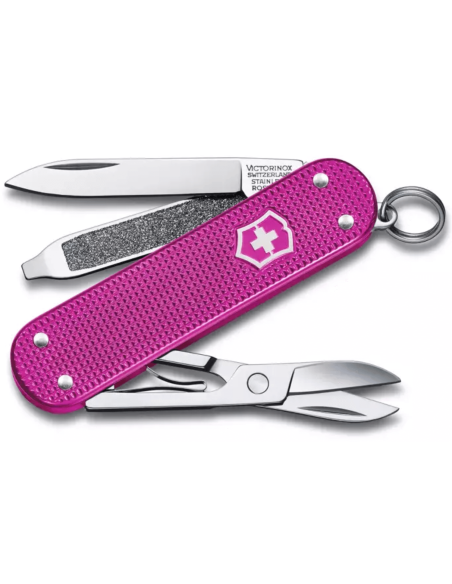 Navaja Suiza Victorinox Classic Alox Colors Flamingo Party 58mm 5 funciones