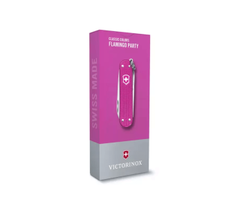 Victorinox Zwitsers zakmes Classic Alox kleuren Flamingo Party 58mm 5 functies 2